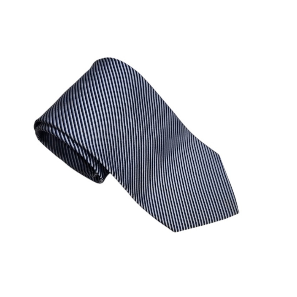 Tommy Hilfiger Silk Blue Striped Tie